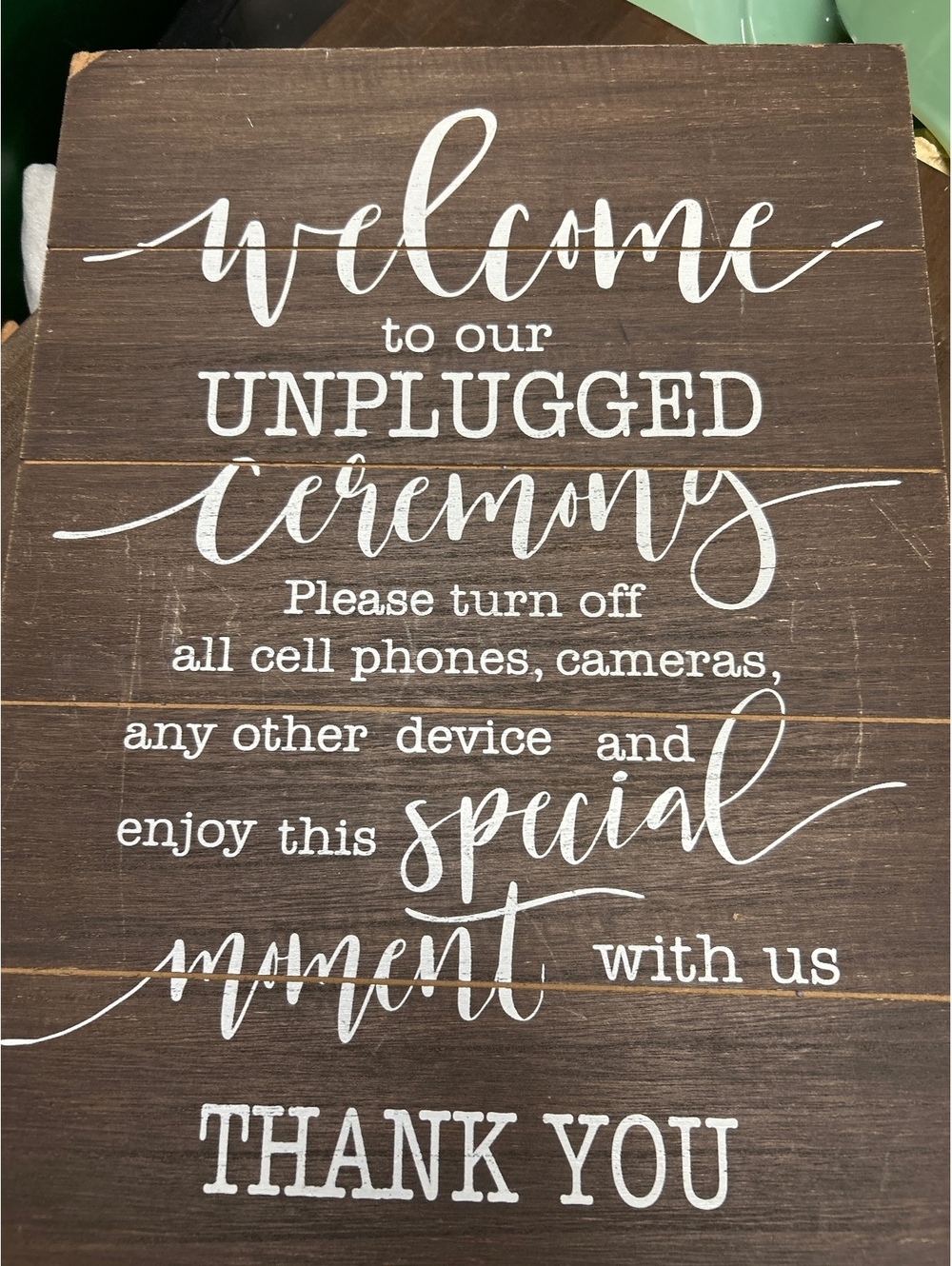 Studio His & Hers Wedding Sign Unplugged Ceremony Wooden Wall Decor